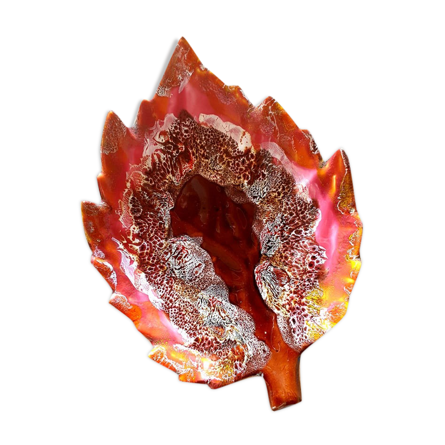 Autumn leaf dish Vallauris