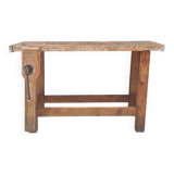 Small solid oak workbench