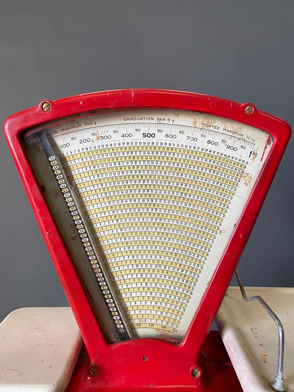 Cast iron testut scale for decoration or trade xxe