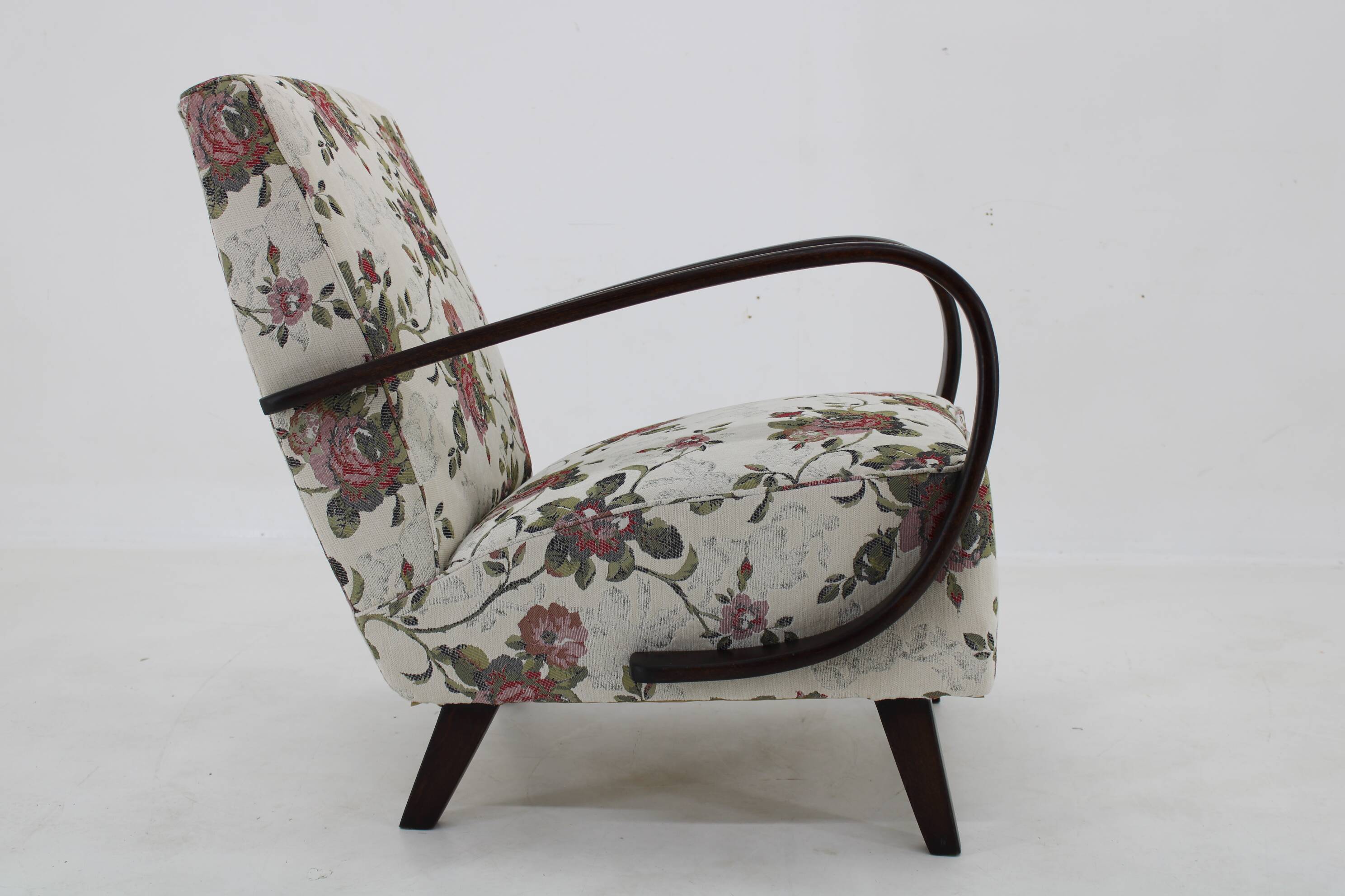1950s Jindrich Halabala Restored Gobelin Armchair, Czechoslovakia