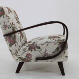 1950s Jindrich Halabala Restored Gobelin Armchair, Czechoslovakia