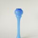 Vase en opaline dentelé, bleu ciel, 1960