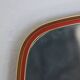 Miroir doré et rouge, années 1960