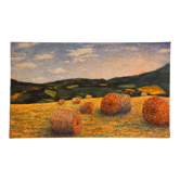 Table painting pointillism Impressionism Landscape Nature Oil on canvas Art Deco wall Fields