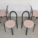 Suite of 4 80s design chairs published by Samo