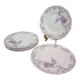 6 Cauldon Clarence Earthenware Dinner Plates