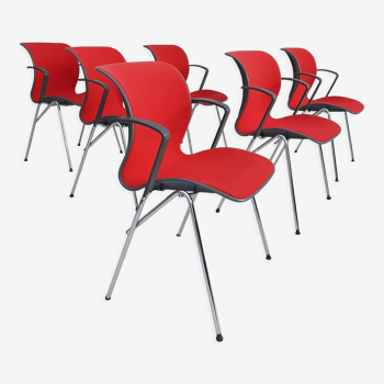 Six chaises « Ensemble », Années 90, design danois par Alfred Homann