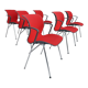 90s, Danish design by Alfred Homann, set of six "Ensemble" chairs, original condition