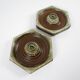 Set of 2 German ceramic wall lamps, 1970s