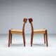 Hans J. Wegner set of four CH23 dining chairs