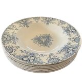 Six old K&G Lunéville hollow plates