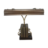Lampe de bureau en bronze, lampe de banquier