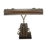 Lampe de bureau en bronze, lampe de banquier