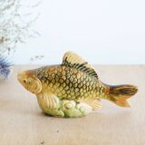 Small earthenware fish figurine