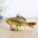 Petite figurine de poisson en faïence