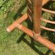 Vintage rattan and bamboo magazine rack