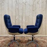Paire de fauteuils de bureau 1970