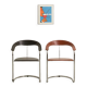 Canasta chair in Italian leather by Arrben, 197 years