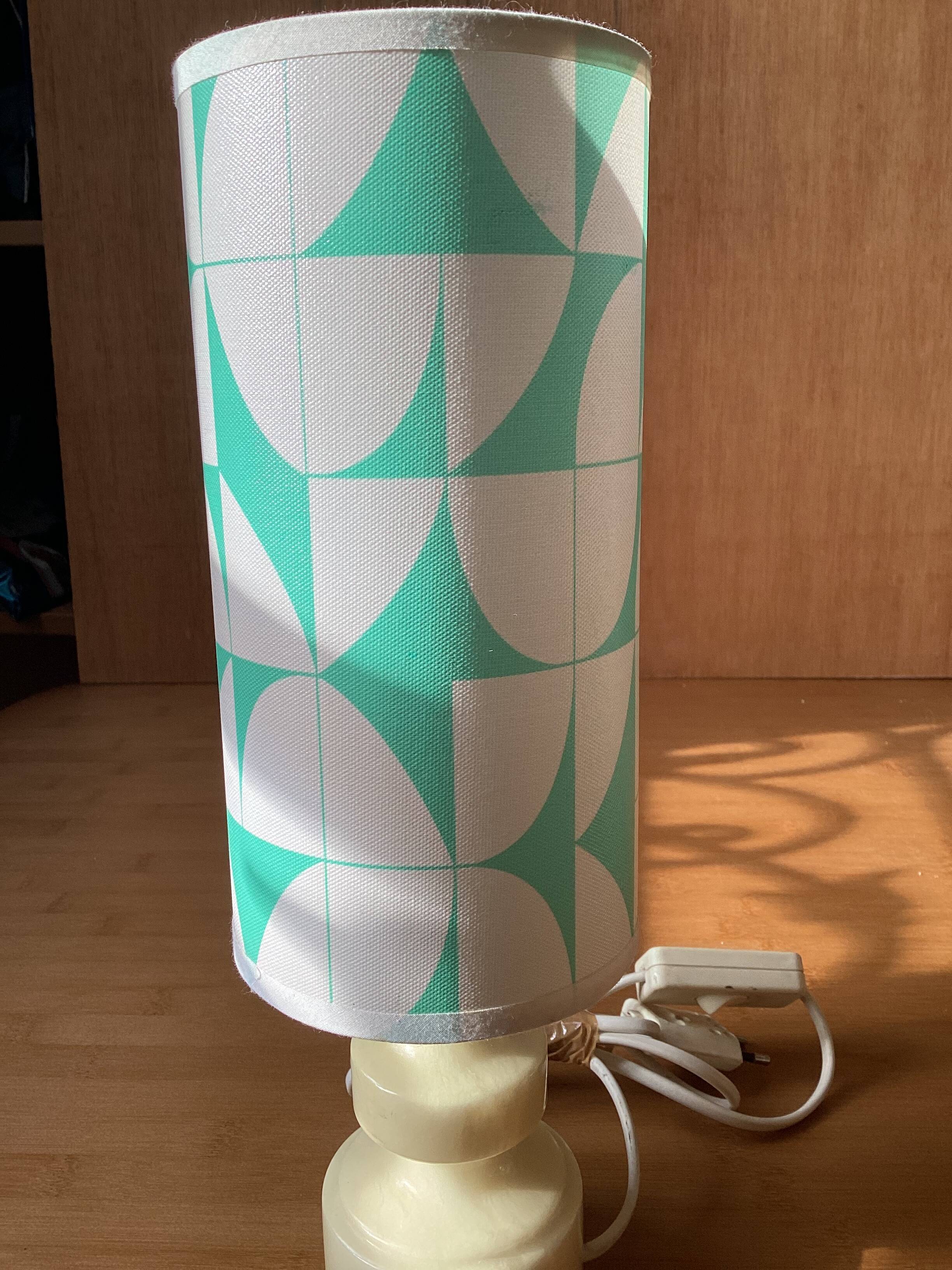 Vintage alabaster foot lamp