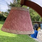 Illuminated bar cabinet in brown walnut Art Deco 1950s with lamp and brass.