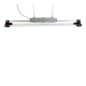 Industrial Silver Tube Light from Elektrosvit, 1970s