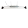 Industrial Silver Tube Light from Elektrosvit, 1970s