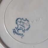 Paire d'assiettes à dessert Régence par saint Amand