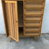 Rattan chest of drawers