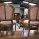 pair of Louis XV style cabriolet armchairs