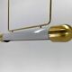 Mid-century Brass Long Pendant Light by Napako