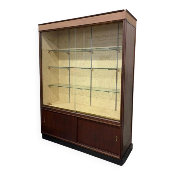 Vitrine en bois vintage / buffet / armoire murale