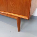 Vintage Scandinavian teak sideboard from the 60s by designer Edvard Valentinsen for Samcom