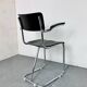 Chaise cantilever en acier chromé tubulaire Bauhaus vintage, années 1930