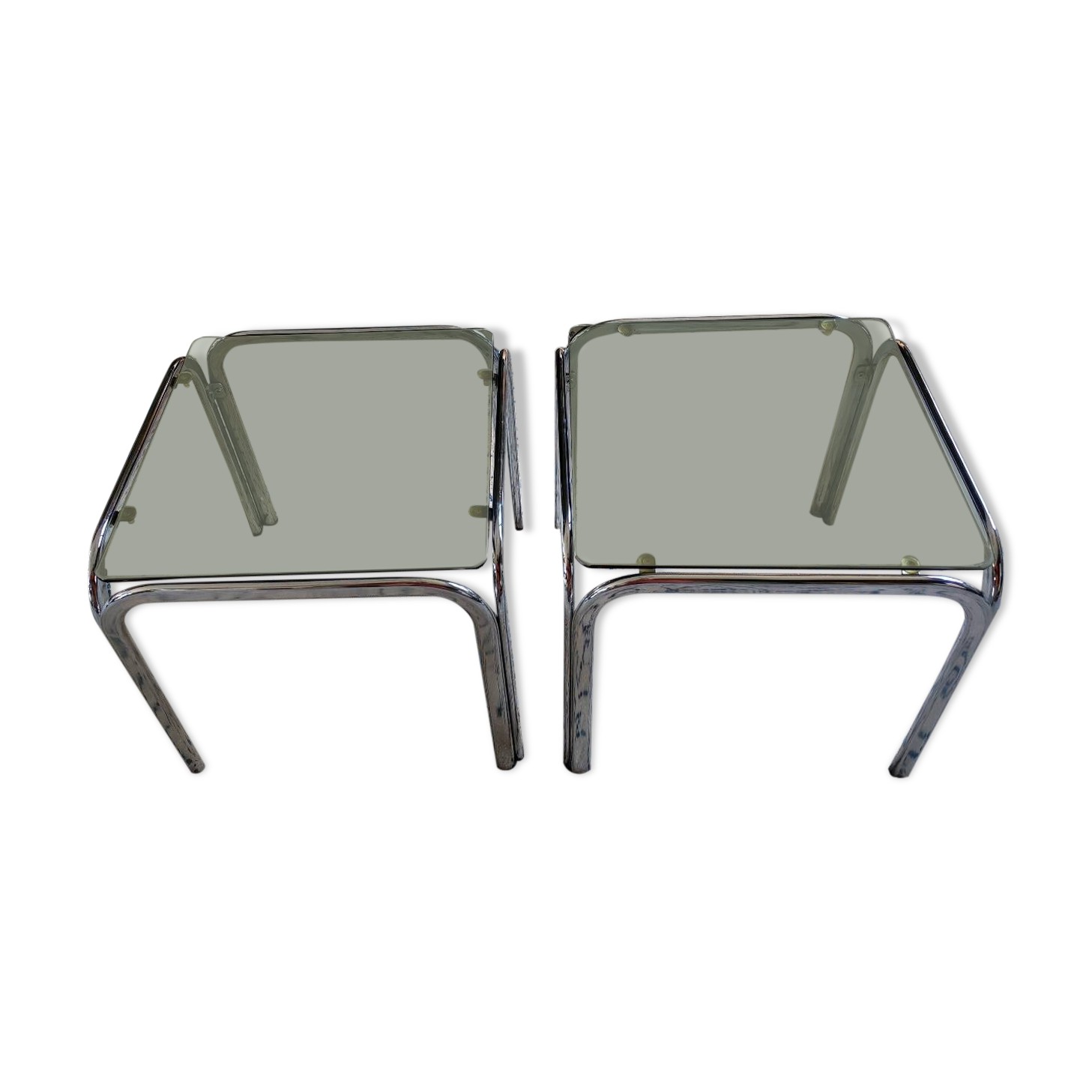Pair of vintage 1970s side tables.
