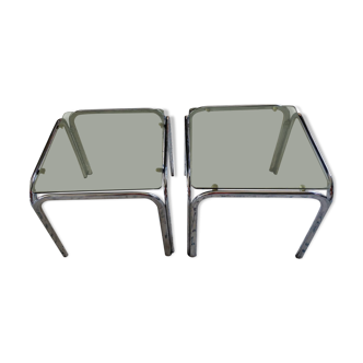 Pair of vintage 1970s side tables.