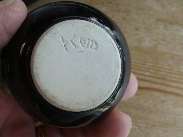 Vintage Keramos Sèvres salt cellars in their case