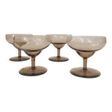 Verres à champagne style Daum