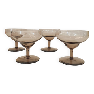 Daum style champagne glasses