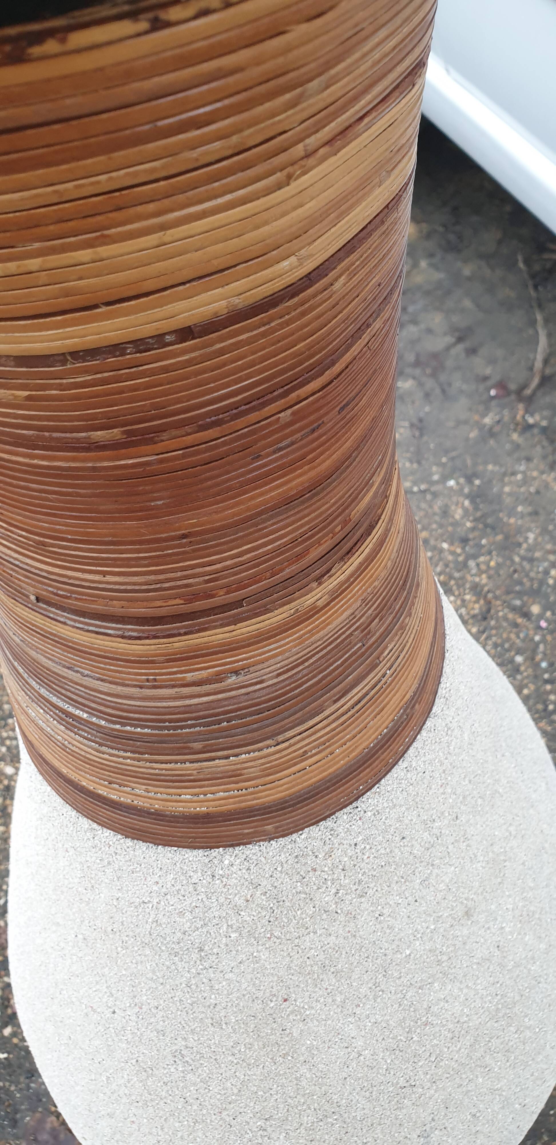 Ethnic terracotta vase seventies