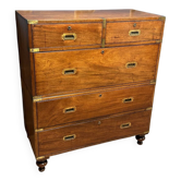 Coffre de campagne militaire antique