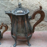 Silver metal coffee tea set