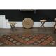 1970s Vintage Turkish Oushak Handmade Wool Cotton Red Runner Rug 70x213
