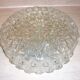 Round ceiling lamp in molded glass, Ø 25 cm