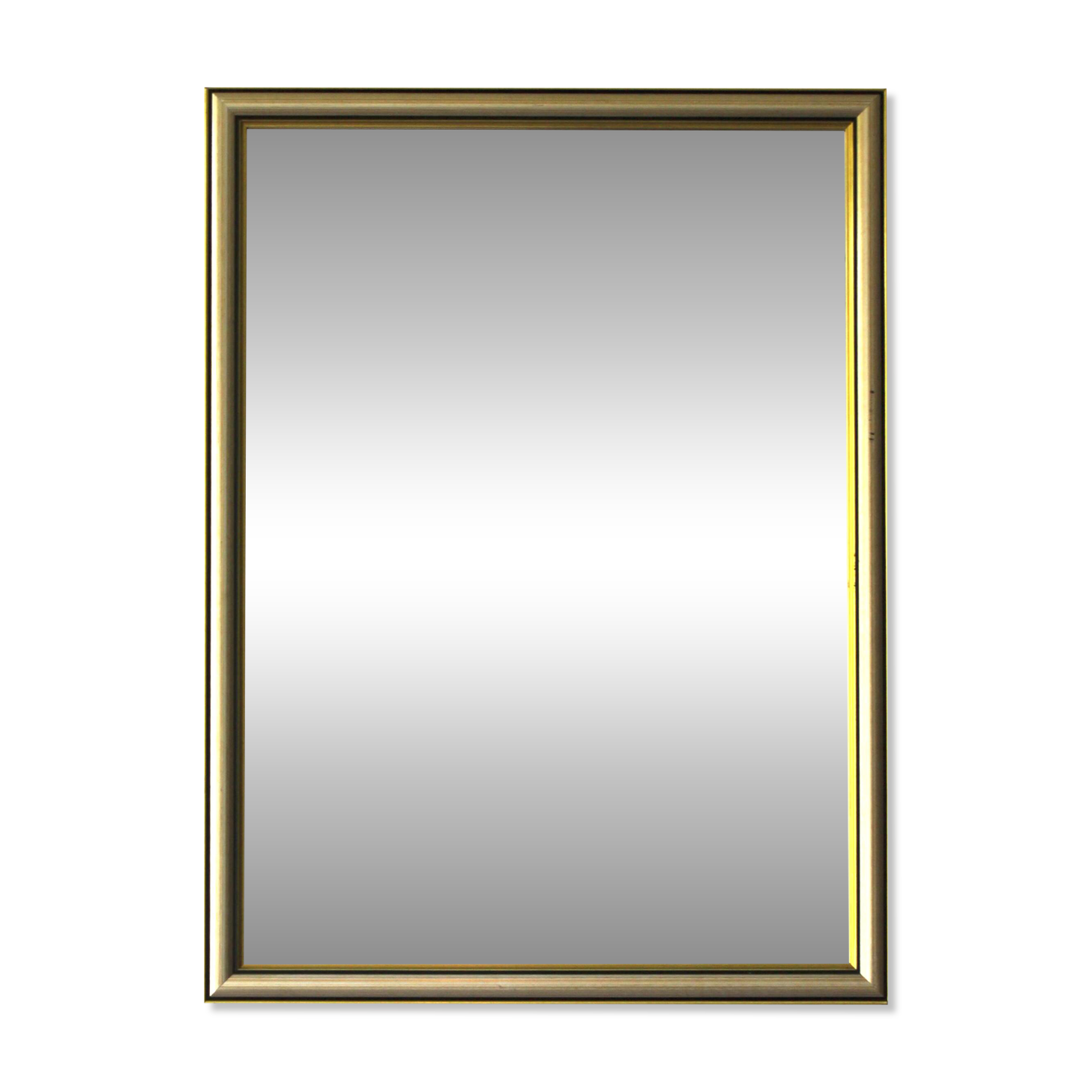 Miroir rectangulaire biseauté au cadre bicolore, Italie, 1960