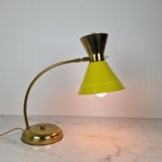 Brass Table Lamp Attributed to Hala Zeist, Netherlands, 1950s