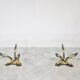 Pair of brass bird coffee tables, 1970s