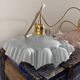 Lot de trois suspensions vintage en verre pastel
