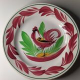 Set of two Digoin Sarreguemines plates