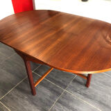 Table ronde extensible scandinave années 1970
