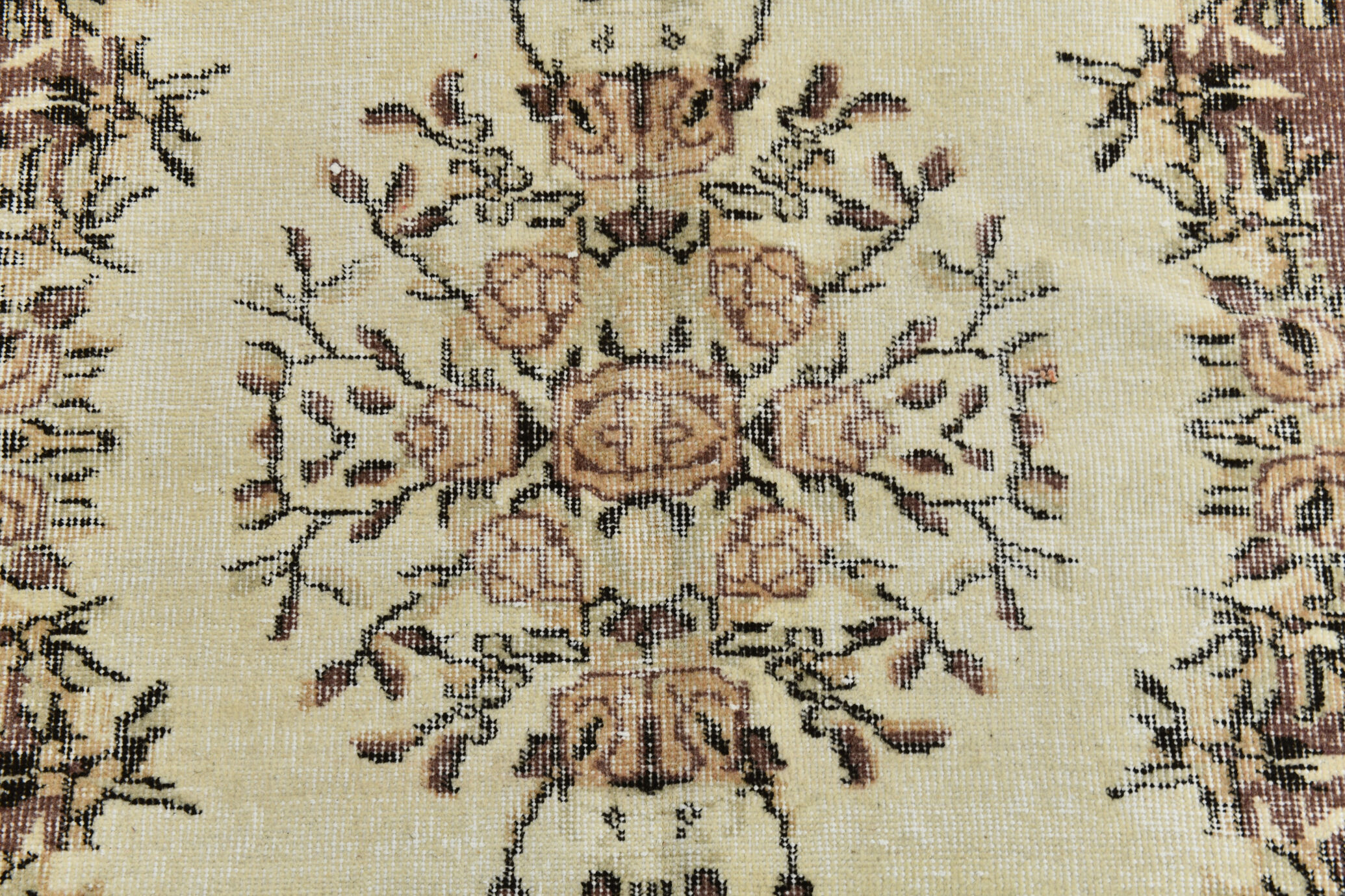 6x10 brown & beige classic antique rug, 192x299cm